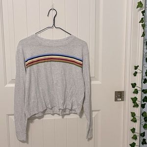 Grey colorful striped American Eagle size XS